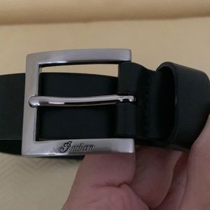 NWOT Black leather Indian Motorcycle belt